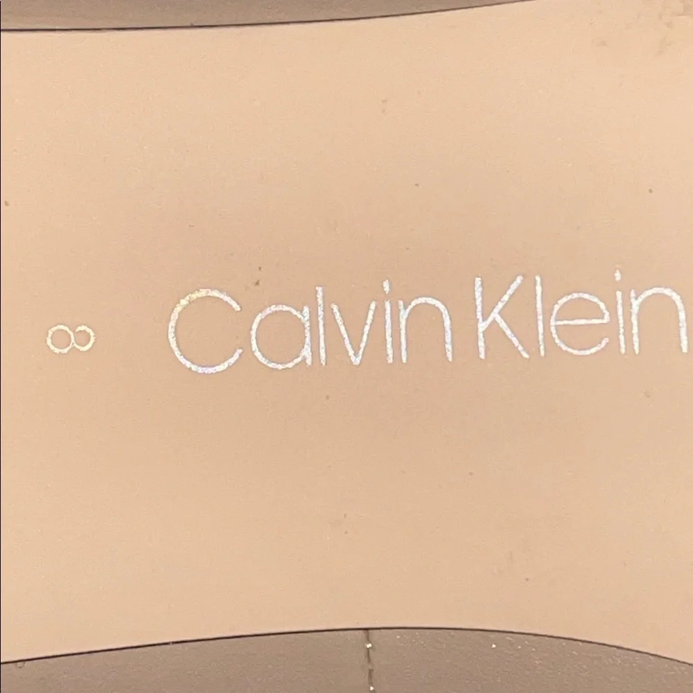 Anthropologie Calvin Klein Nude Heels. Gayle or Brady. ‎ Size 8.  Leather.